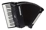 Hohner A16421S Bravo Line Facelift III -80 Bass Chromatic Piano Accordion with Gig Bag, Black