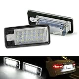 Pulchra License Number Plate Light LED Rear Number Plate Light For Audi A3 S3 A4 S4 A6 S6 A8 Q7 2Pcs