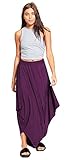 Womens Hareem Baggy Lagen Look Ali Baba Pants Stretch Trousers Leggings 8-26, XXL 20-22 Plus Size, Purple - Celebs Style Everday Casual Wear…