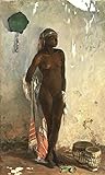Vintage Nude Female Slave With Tambourin 1880 Wall Art Photo Picture Print Poster A4