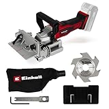 Einhell Power X-Change 18V Cordless Biscuit Jointer - Variable Cutting Depth Plate Joiner With Dust Extraction For Woodworking - TE-BJ 18 Li Solo Biscuit Joiner (Battery Not Included)