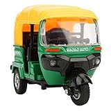 Tnfeeon Children mini indian pull back tricycle 1:14 scale tricycle motorcycle model toy children collection car toy with light and music gift for children boys and girls(green)