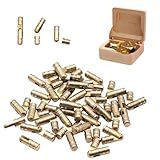 Small Barrel Hinges, 30 Pcs Concealed Hinges for Jewellery Box & Furniture Hardware