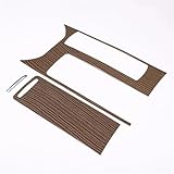 Car Decoration Accessories ABS Plastic Center Console Panel Cover Trim For Land For Rover For Range For Rover For Sport 2014-2017 Interior Decoration Strips(Sand Wood Grain)