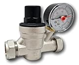 22mm Pressure Reducing Valve with Pressure Gauge