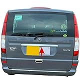 Chrome Rear Trunk Tailgate Trim 1Pieces Stainless Steel Fits Mercedes Vito Viano 2003-2010