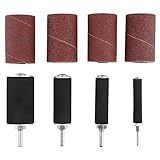 Sanding Drum Kit, 20Pcs Spindle Sanding Drum Sander Tool Set with Case for Drill Press, for Home Improvement, DIY, Carpentry, Wood Working