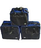 GREAT BIKERS GEAR Pannier Liner Bags (Set of 3) Bags to Fit BMW R1200GS Adventure GSA Aluminium Panniers, Motorcycle Touring Bag | Pannier Bag | Inner Bags (Blue-Black)