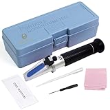 SunGrow Aquarium Refractometer, 7.6 Inches, Measure Salinity of Water, Remarkable Accuracy, Includes Calibration Tool, Ensures Overall Health of Plant and Marine Life, Easy and Clear Reading