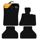 FSW - Tailored Mats - Fits BMW X5 E70 2006-2013 5 SEAT - Black Carpet - Anti Slip Mat - Non Slip Car Floor Mat, Fitted With Clips & Granulated Backing - 4 Pc Floor Mat Only