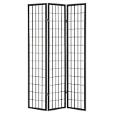 Hartleys Japanese Style Folding Wooden Room Divider - Choice of Size