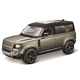 Bburago LAND ROVER DEFENDER - 1:24 Scale - Incredibly Detailed Die-Cast Replica Collectible SUV, Green
