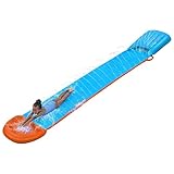 Bestway H2OGO Single Water Slide, Tsunami Splash Ramp Single Slide, Inflatable Water Slide with Built in Sprinklers