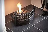 VG®Premium Grade Cast Iron Castle Fret Fire Front Medieval Curved to Suit Open Fireplace Grates Ready to Use Painted with Heat Resistant Black Matt Paint Heavy 3.3kgs (For 14 Inch Fireplace opening)