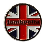 Lambretta UK Pin Badge (One Size) (Red/White)