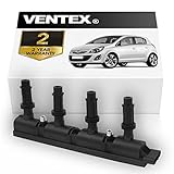 VENTEX® Ignition Coil Pack VXS1701 Compatible with Vauxhall Corsa 2010-2019 1.2 1.4 Astra Mokka
