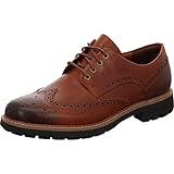 Clarks Men's Batcombe Wing Brogues, Dark Tan Lea, 9 UK