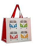 Puckator Volkswagen VW T1 Camper Bus Reusable Shopping Bag - Shoulder Bags - Handbags for Women - Canvas Tote Bags for Women - Shopping Hand Bag - Large Ladies Bags - Aesthetic Stuff Big Foldaway Bag