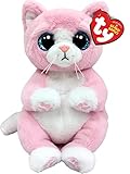 TY Lillibelle Cat Beanie Bellie Regular 6 Inches | Beanie Baby Soft Plush Toy | Collectible Cuddly Fabric Teddy