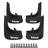 Axenture Car Mud Flaps Kit For Mercedes Vito Front Rear Rubber Splash Guards Tire Mudflaps Protector Accessories Wheel Well Guards 4 PCS