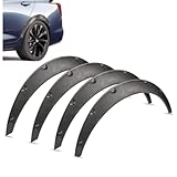 Nicoone Universal Car Wheel Fender,4pcs Car Wheel Arches Wheel Brow Fenders,Car Mudguards Car Tyre Mudguard Protection,Front and Rear Wheels,80CM