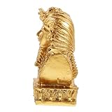 HAWILLOSCH Egyptian Statue Pharaoh Mummy Craft Resin Decoration King Figurine for Living Tv Cabinet Egyptian Decor