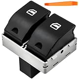 ZAMDOE 6Q0959858 Car Electric Window Switch for VW Polo MK4 2002-2009 Fox 2005-2010 for Seat Cordoba MK2 2002-2009 Ibiza MK3 2002-2008 Saloon Hatchback Driver Side Front Switch Button 6Q0959858A
