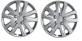 UKB4C Pair Of Silver 13" Caravan Wheel Trims Hub Caps for Eriba Triton 420 GT 2004