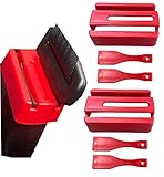 HowseHold Seat Belt Buckle Guard Cover 2 Pack & 4 Release Keys | Universal Fit, Prevents Kids & Disabled Passengers Unbuckling Seat Belts (2x Red Buckle Guards) Sea Belt Lock