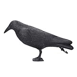 Cikonielf Simulation Black Crow Decoy Shooting Hunting Avoid Destroying Crops Decoy Plastic Landscape Halloween Decorations Birds Garden Decoration
