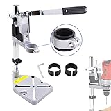 Universal Bench Drill Press Stand,Bench Hole - Making Stand Clamp Base Frame for Electric Drills DIY Tool Press Hand Drill Holder Power Tools Accessories for Assisting Drilling in Home or Store Etc.