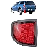 BIAREN Rear Bumper Reflector Light Lamp Lens Marker Left Side For Mitsubishi L200 Triton (2005-2015) 8355A015