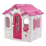 Step2 Sweetheart Playhouse for children in pink | Playhouse made of plastic for garden/outdoors | Includes kitchen, bell & accessories