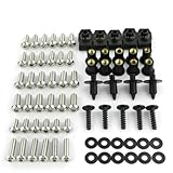 HOHCA - Motorcycle Full Fairing Bolts Kit Stainless Steel Clips Nut Bodywork Screws For Kawasaki ZX6R ZX-6R ZX-6RR 2007 2008