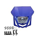 Motorbike Headlamp For SUZUKI For DRZ For RMZ For RM 85 125 For WR450F YZ250F XT250X XT600 TTR250 Motorcycle Headlight Accessories Motocross Headlamp(Blue)