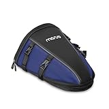 MOSISO Motorcycle Tail Bag Multifunctional Waterproof Polyester Storage Saddle Bag, 10L Outdoor Sports Motorbike Rear Seat Light Tank Handbag Tool Carry Pouch with Shoulder Strap, Navy Blue