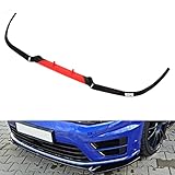 Car Front Spoiler Lip, Front Bumper Lip Impact Resistant, Front Bumper Lip Separator 114cm, Replacement Decoration for Seat Leon A3 A4 A6 (Red)
