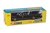 Corgi Diecast Model Cars - RT26701 Batmobile with Batman and Robin - Men & Women Souvenir Gifts from UK - Small Die Cast Toy Car Models for Boys, Gift for Motor Enthusiasts, Black