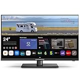 WHITEMOORE 24” Smart TV 12V/24V, Full HD, Frameless, WebOS, Bluetooth, Dolby Audio, Freeview, Saoview, Netflix, Prime, WiFi, Airplay, HDMI/USB, for Caravan/Truck/Boat, 3-Year Warranty – WM24FT1-12V
