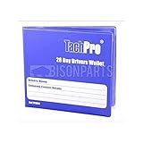 Bison Parts 100302 TachPro 28 Day Hardback Drivers Wallet for Storing Tachograph Charts/Envelopes