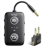Bluetooth 5.4 Transmitter and Receiver, ElecMoga 2-in-1 Wireless Aux Bluetooth Adapter, Dual Connection, Low Latency, 3.5mm Jack Audio Transmitter for TV, Airplane, Car, Headphone, Speaker, Gym