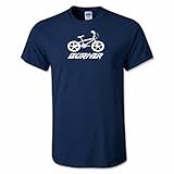 veedub clothing BMX Raleigh Burner t Shirt (Navy Blue, M)