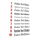 Personalised Car Stickers Custom Text Decal Name Sticker Van Truck Caravan Window Bumper Decals Shop Window Lettering Display Decoration Vinyl Graphics