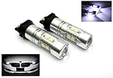 RZG 2x White PW24W PWY24W Bulb LED Sidelight Headlight Daytime Running Light DRL For A3 A4 A5 F30 C4 Golf 208 GLK