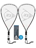 Dunlop Nanomax Pro Racketball Racket Twin Set & 3 Dunlop Balls