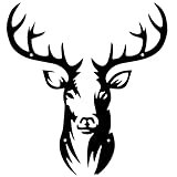 Large Metal Deer Wall Art Decor 41x45cm, Rustic Cabin Decor, Hunting Decor for Living Room Bedroom Lodge