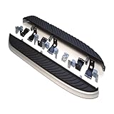 J&J AUTOMOTIVE | Side Steps Aluminium and ABS Plastic for Land Rover Freelander 2 2007-2016, Kit of 2 pieces (Left and Right), Mounting Material Included