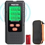 Proster EMF Meter - 3 in 1 Electromagnetic Field Radiation Detector for EF RF MF 3-Colour Display Screen EMF Detector with Sound Light Alarm for Home Inspections Outdoor and Ghost Hunting