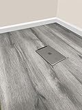 8mm Laminate Wood Flooring - Sold PER 1m2 - V Groove - AC4 - Modern White, Grey, Stone (Modern Grey) (Sold per 1m2)
