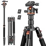 Victiv 78"/ 198cm Camera Tripod for Canon Sony Nikon, DSLR Tripod Lightweight with Monopod for Travel, Compact Tripods with Ball Head and Phone Holder, Tall Tripod Cameras Max Load 8kg